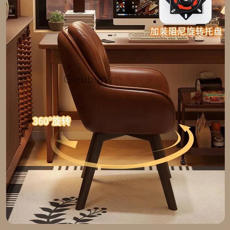 Office Furniture Wholesale - كرسي كمبيوتر جلدي عتيق 360 درجة