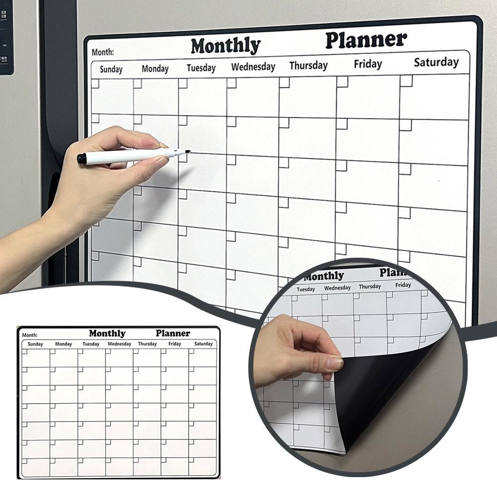 Dry Erase Weekly - أنيق المغناطيسي الجاف محو التقويم السبورة