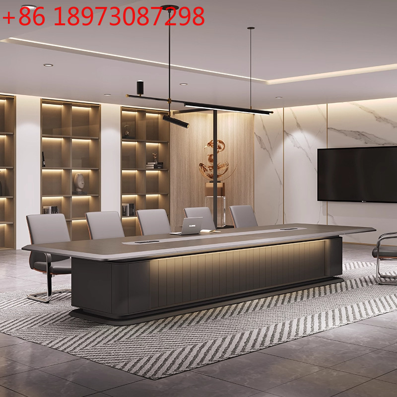 Office Furniture Set - طاولة مؤتمرات مكتبية كبيرة، تفاوض بسيط