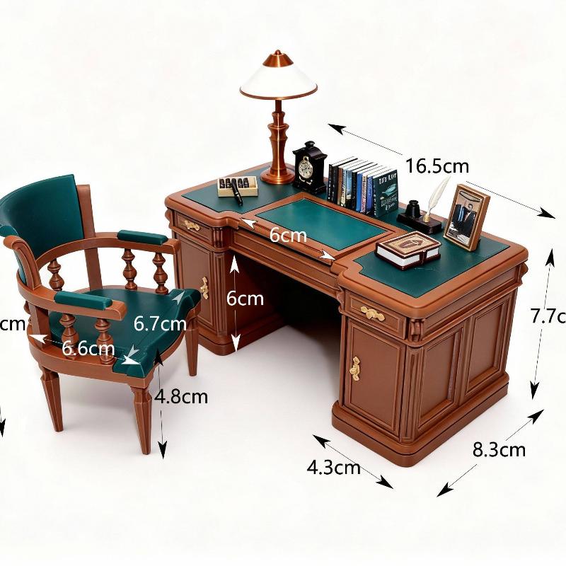 Office Furniture Solutions - 112 طقم أثاث بيت الدمى: مكتب