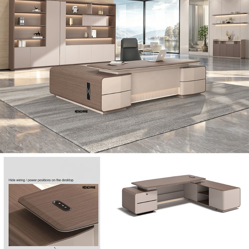 مكتب رئيس تنفيذي فاخر بحجم مخص - مراجعة Office Furniture Manufacturers وسعره