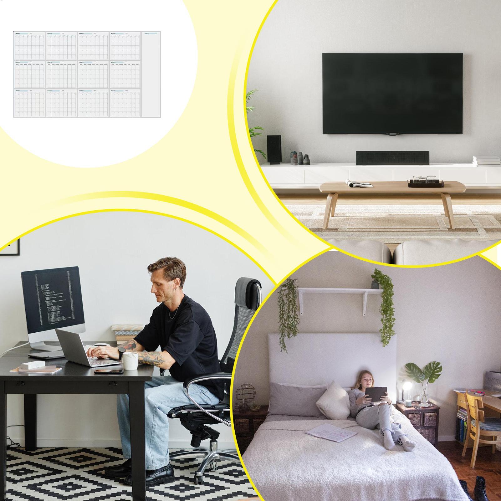 لوح تخطيط سنوي قابل للمسح، تقو - مراجعة Dry Erase Weekly وسعره