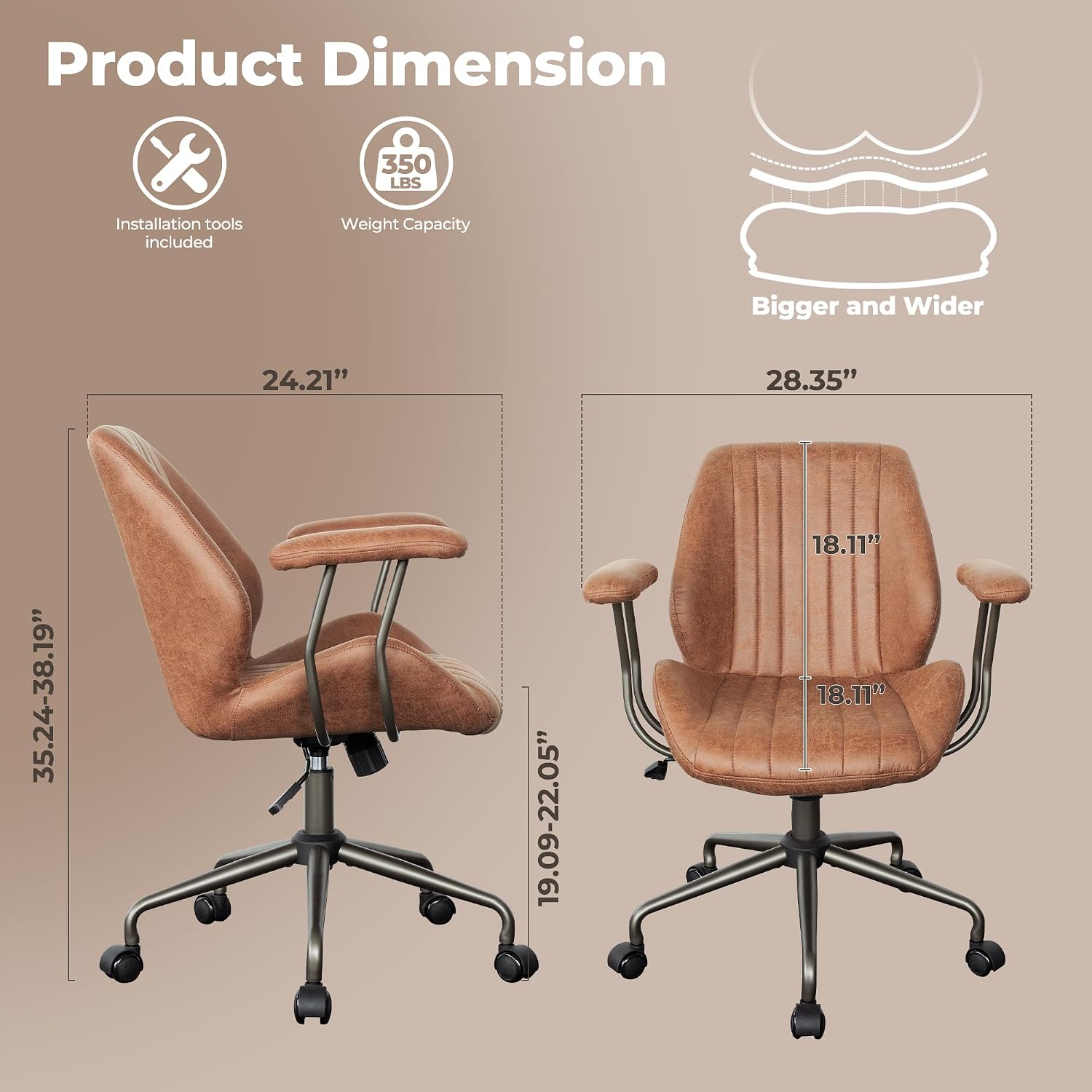 كرسي مكتب مريح ذو ظهر متوسط ال - مراجعة Task Chair Mid Back وسعره