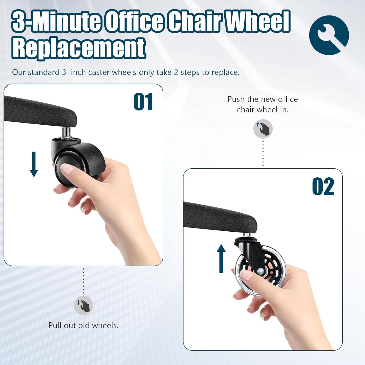 مجموعة من 5 عجلات لكرسي المكتب - مراجعة Office Furniture Solutions وسعره