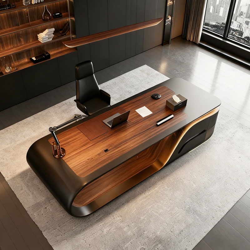 مكتب تنفيذي فاخر وعصري على شكل - مراجعة Office Furniture Manufacturers وسعره