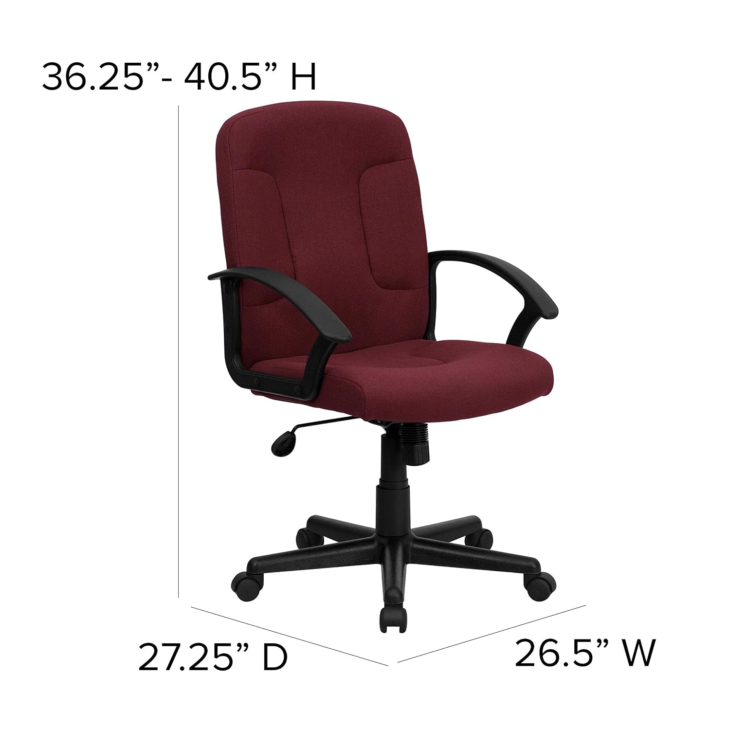 كرسي مكتب تنفيذي بظهر متوسط ال - مراجعة Task Chair Mid Back وسعره