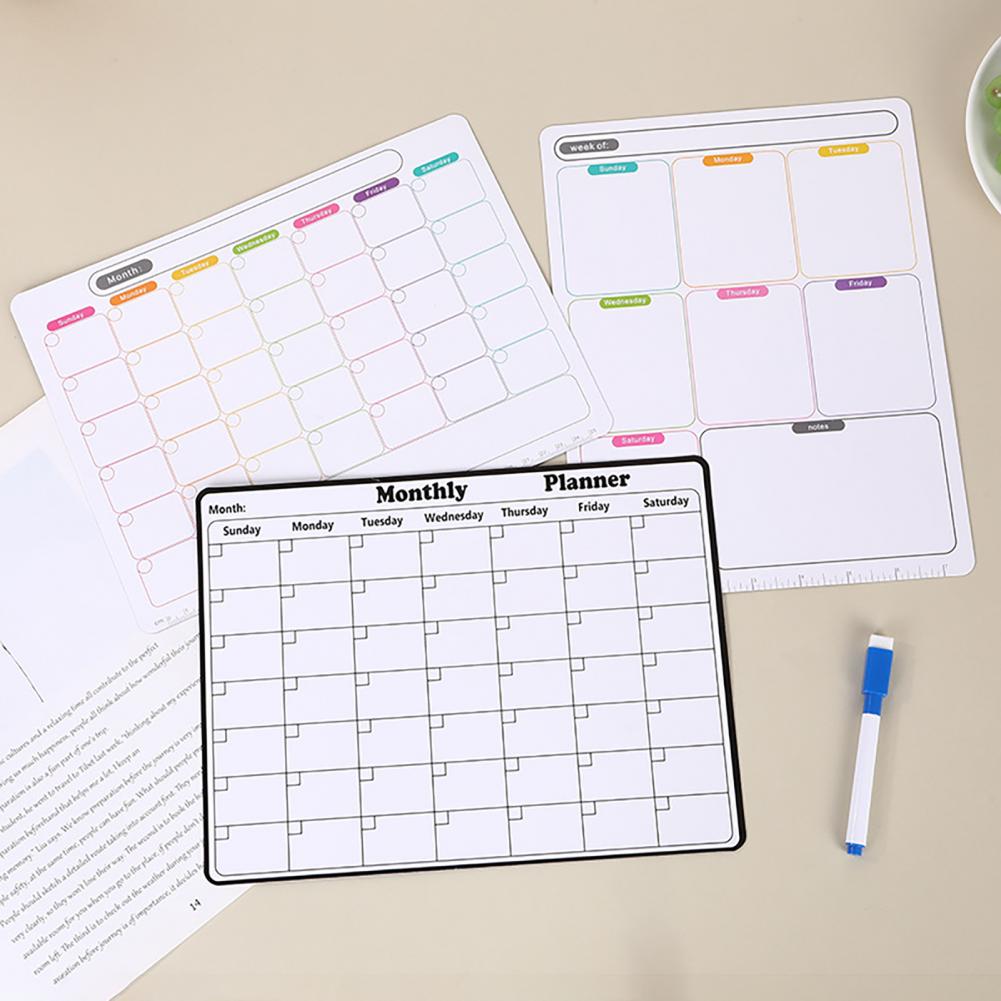 لوح تقويم شهري قابل لإعادة الا - مراجعة Dry Erase Weekly وسعره
