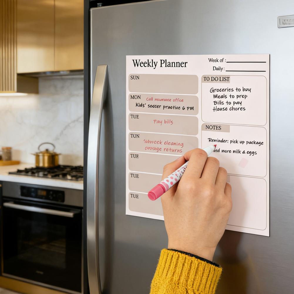 تقويم مغناطيسي قابل للمسح الجا - مراجعة Dry Erase Weekly وسعره