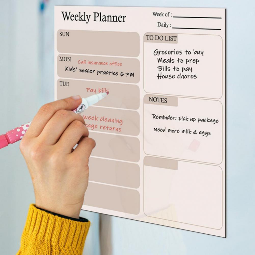 تقويم مغناطيسي قابل للمسح الجا - مراجعة Dry Erase Weekly وسعره