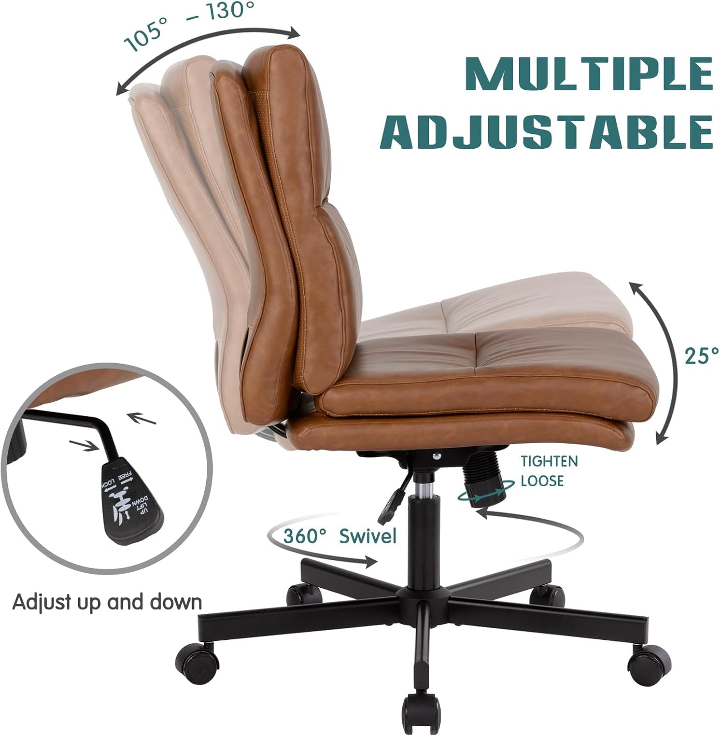 كرسي مكتب بدون ذراعين، كرسي عم - مراجعة Task Chair Mid Back وسعره